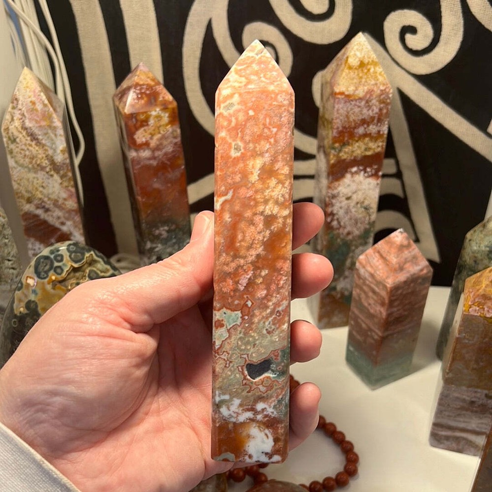 Ocean Jasper Obelisk C