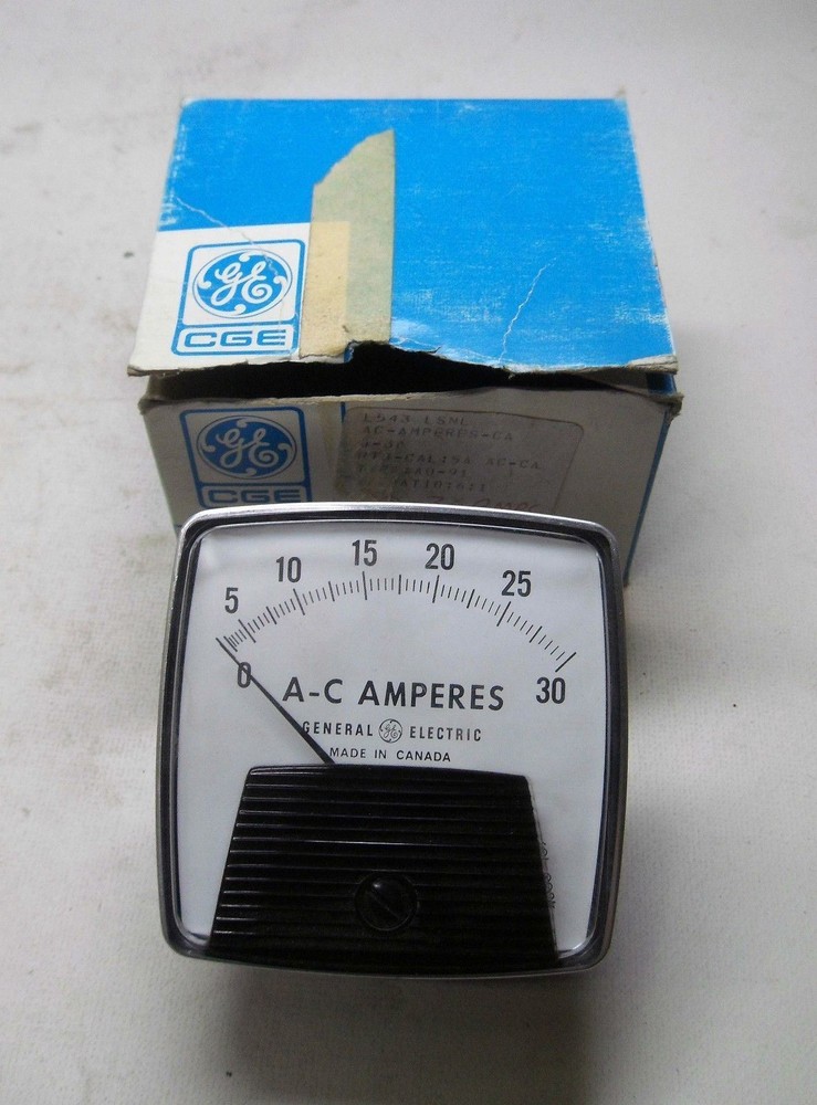 Canadian GE A0-91 L543 LSNL 0-30 A Panel Meter