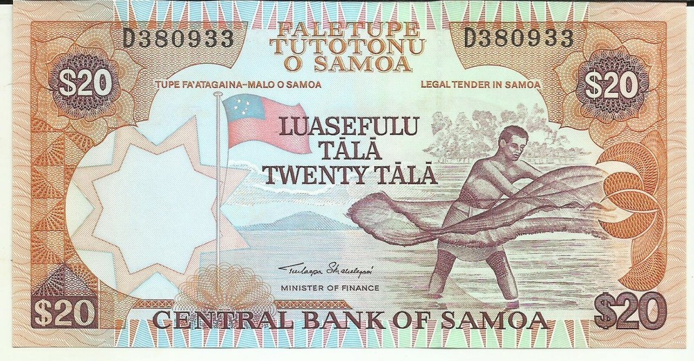 SAMOA 20 TALA 2005  P 35. UNC CONDITION. 7RW 30SET