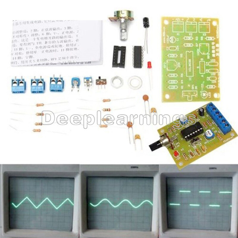 ICL8038 Monolithic Function Signal Generator Module DIY Kit Sine Square Triangle