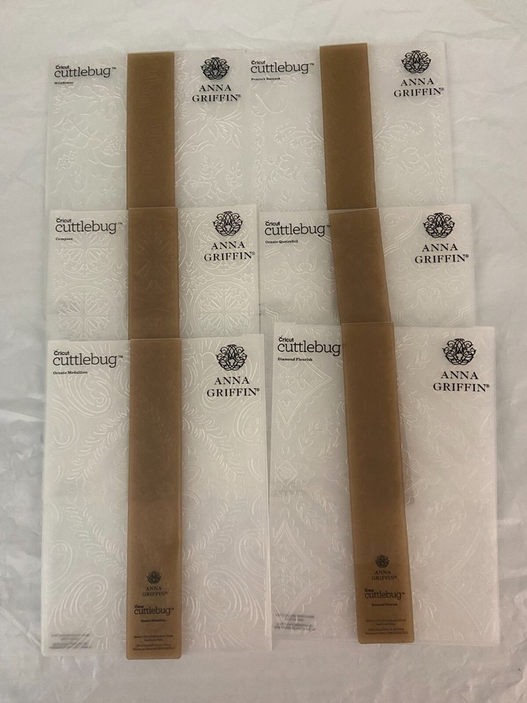 Cricut Cuttlebug Anna Griffin Embossing Folder & Border-SPRING