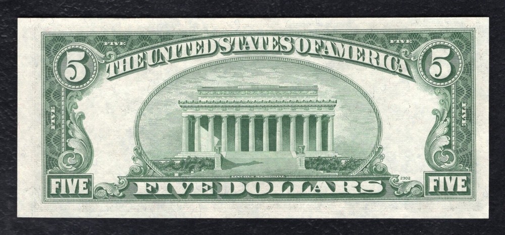FR 1656* 1953-A $5 FIVE DOLLARS *STAR* SILVER CERTIFICATE NOTE CHOICE UNC