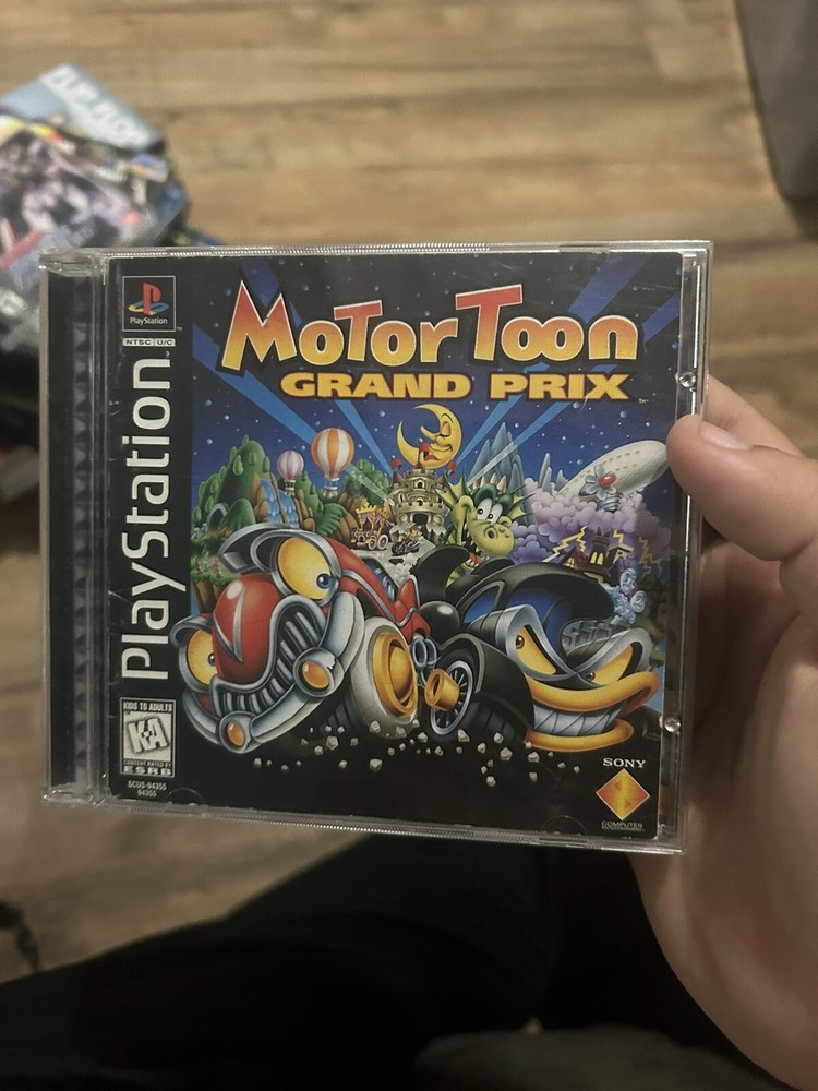Motor Toon Grand Prix Case And Manual Original Replacement Authentic