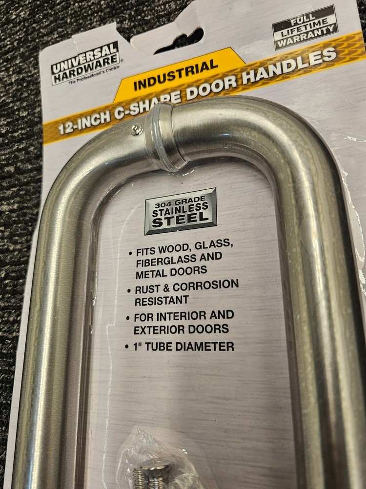 Universal Hardware Pull Handle C Style Stainless Steel 12" UH40094