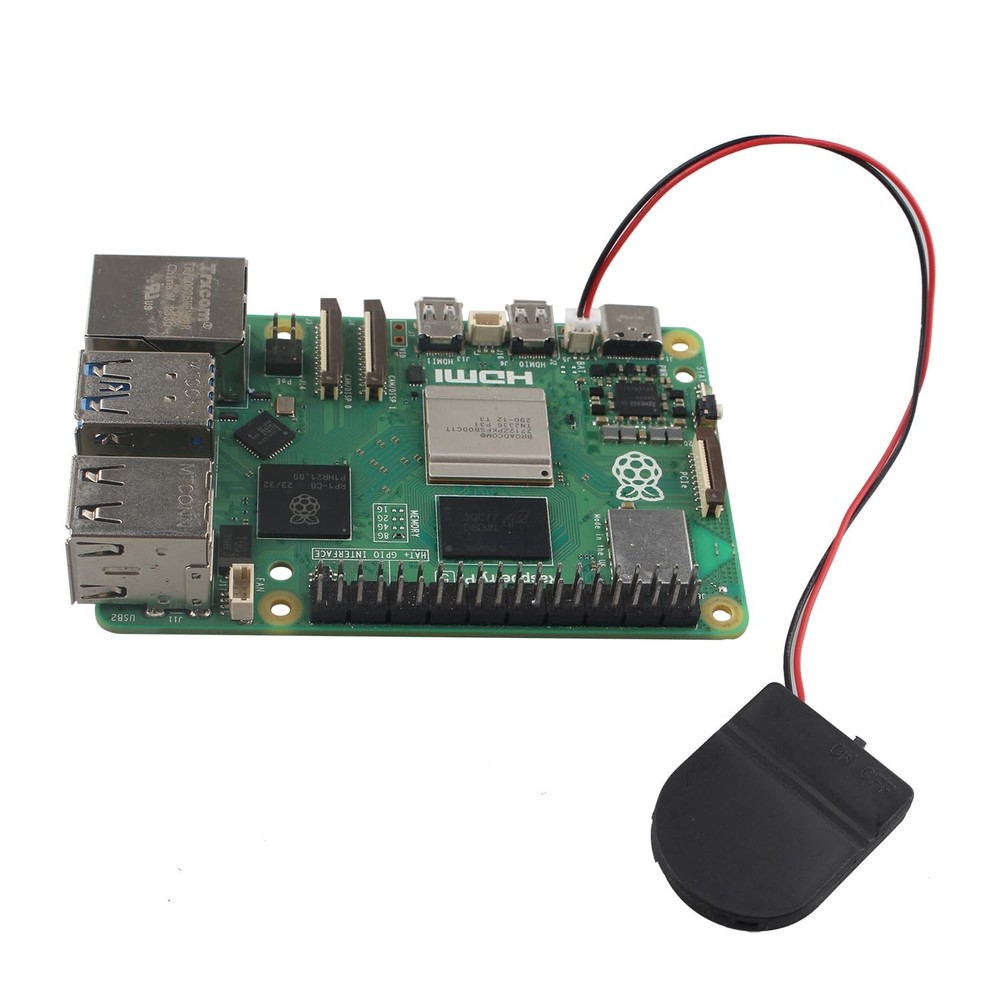 2pcs RTC Battery Case Real Time Clock Holder Compatible with Raspberry Pi 5