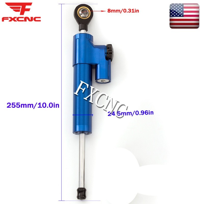 Blue Steering Damper Stabilizer & Mounting Bracket Kit For Ducati Monster 696