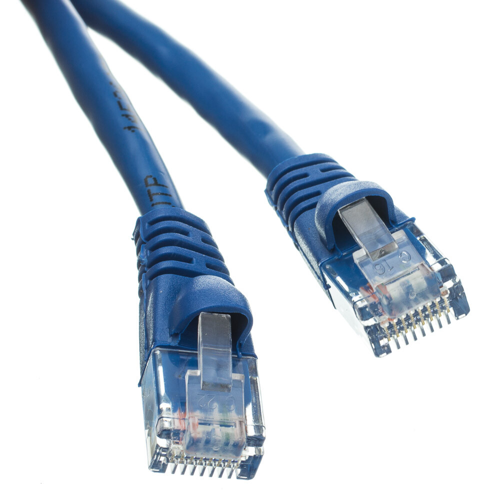 Snagless Shieled 7 Foot Cat5e Blue Network Ethernet Patch Cable