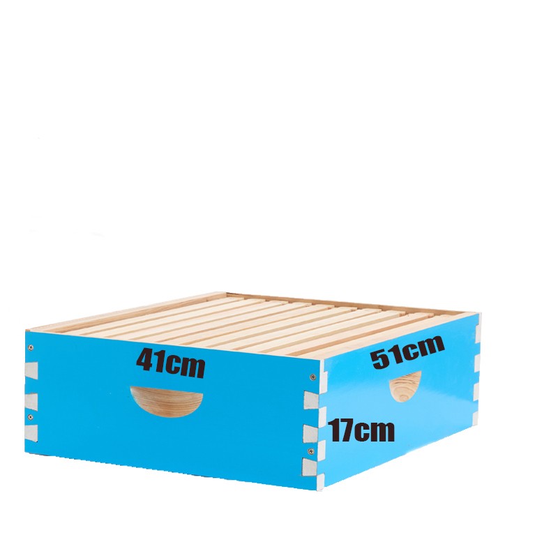 Beehive Langstroth 30 Wooden Frame Box Kit With Painting Boxes, 2 Deep 2 Medium
