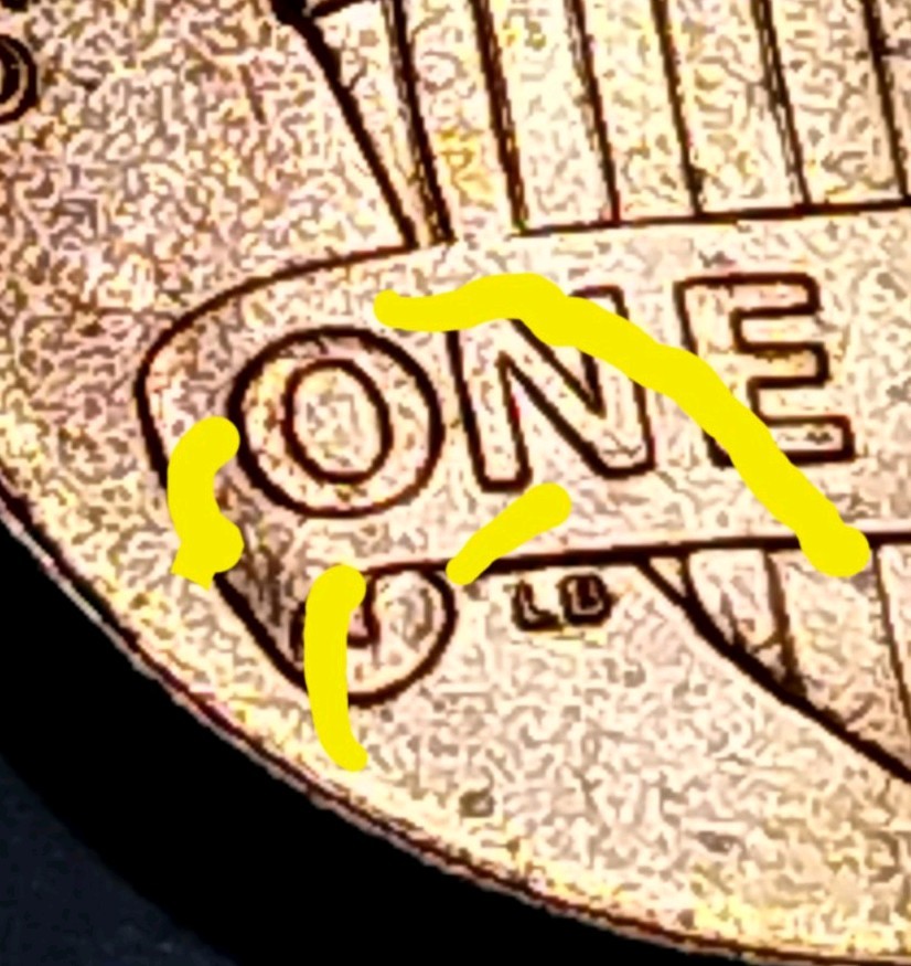 2021 P Error Lincoln Shield Cent. Obv./Rev. Die Cracks.