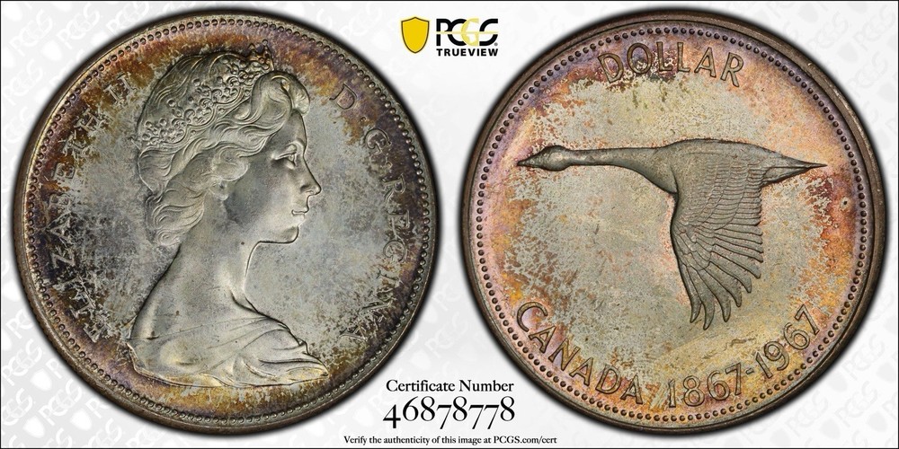 1967 Canada Dollar PCGS MS64