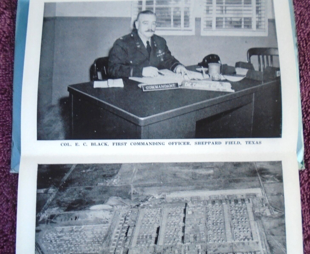 Sheppard Field, Texas, Keep-em-Flying post card folder