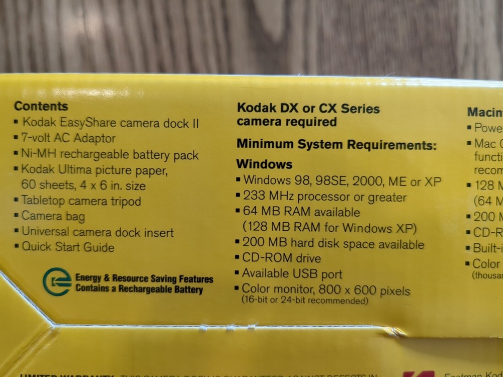 NEW KODAK Easyshare DIGITAL CAMERA DOCK Accessory KIT Easy share Camera Dock II