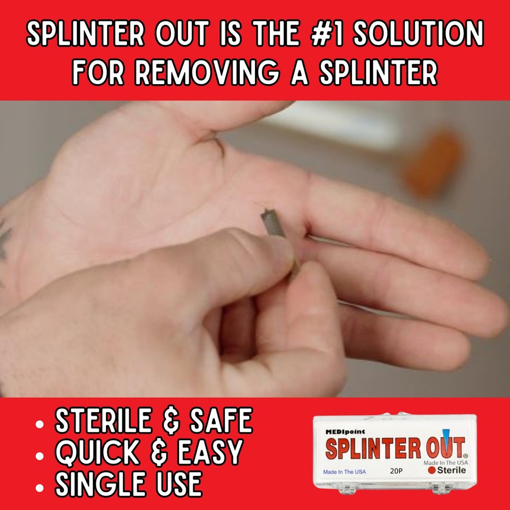 Effective Splinter Remover Tool - 20 Count for Safe Removal