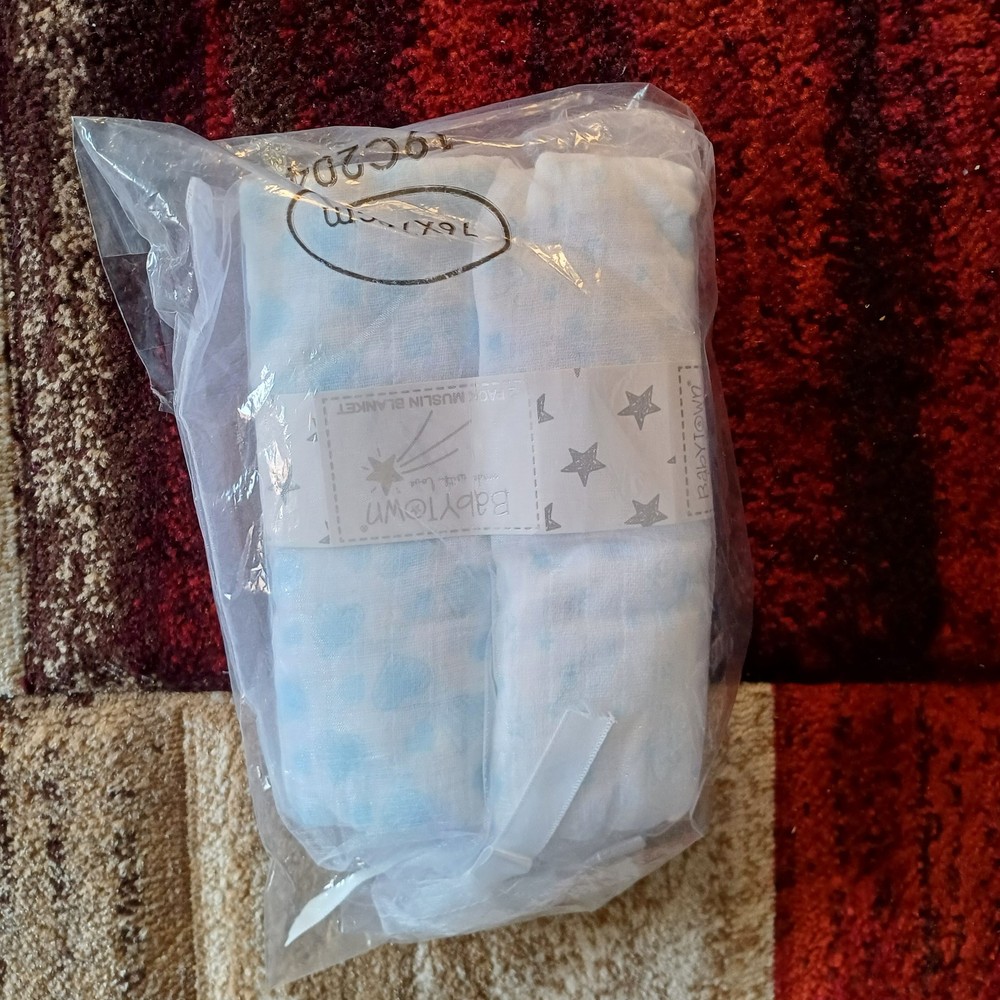 Baby Town 2 Pack Muslin Blacket