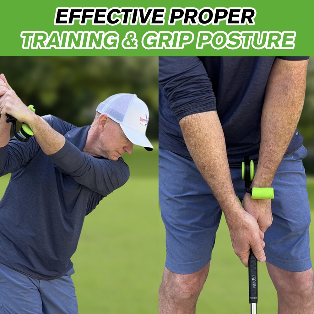 Golf Swing Training Aid Hand Grip Trainer Left Right Hand for Practice Tool NEW