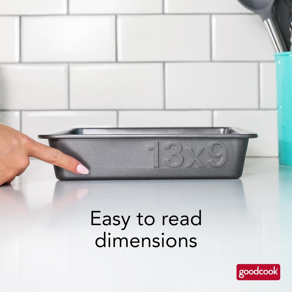 PRO Oblong Baking Pan Nonstick Warp & ScratchResistant DishwasherSafe Carbon ...