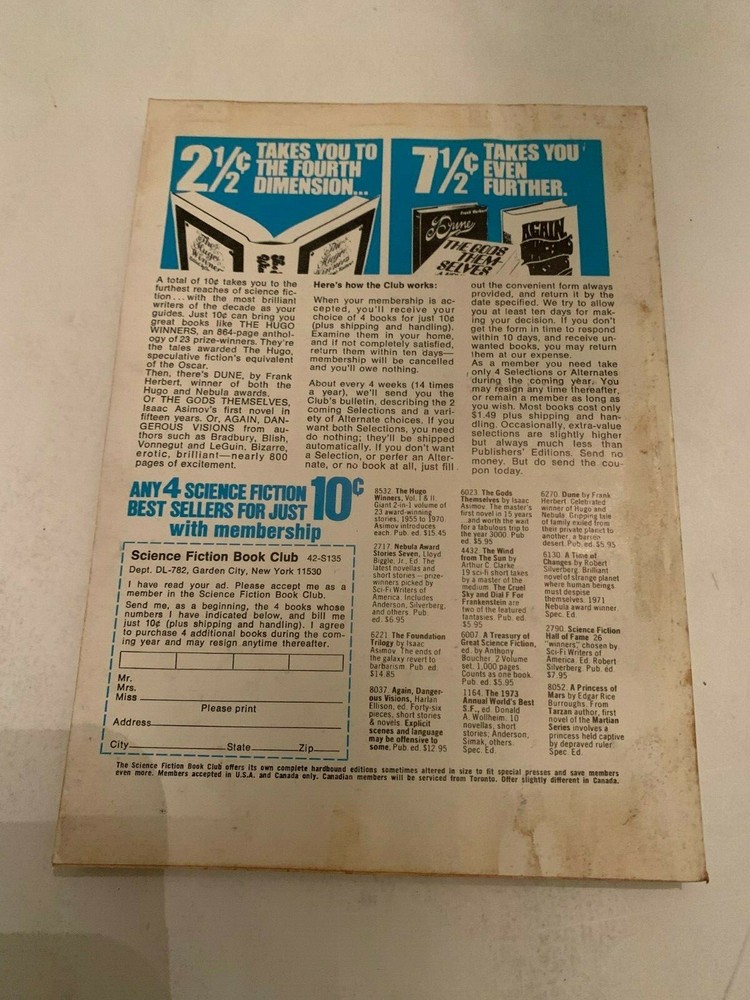 November 1973 Analog Science Fiction Science Fact Magazine