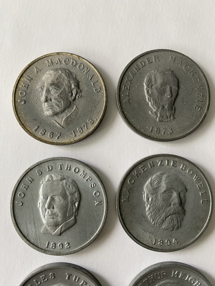 10 Commemorative Medallions Prime Ministers Canada
