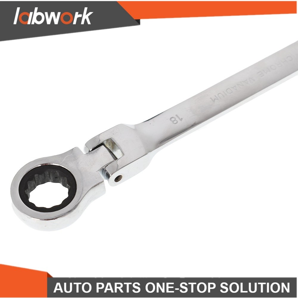 Labwork 12Pcs Reversible Ratchet Wrench Ratcheting Socket Spanner Nut Tools