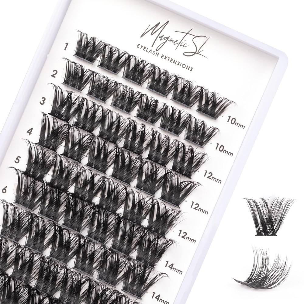Comfortable 72-Piece Cluster Lashes - Reusable Eyelash Extensions for Every Look