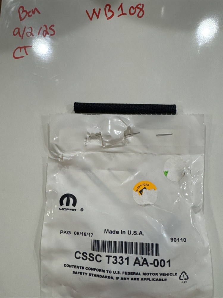 Mopar CSSCT331AA C Kit-Wiring Sleeve Genuine Mopar Sold Individually