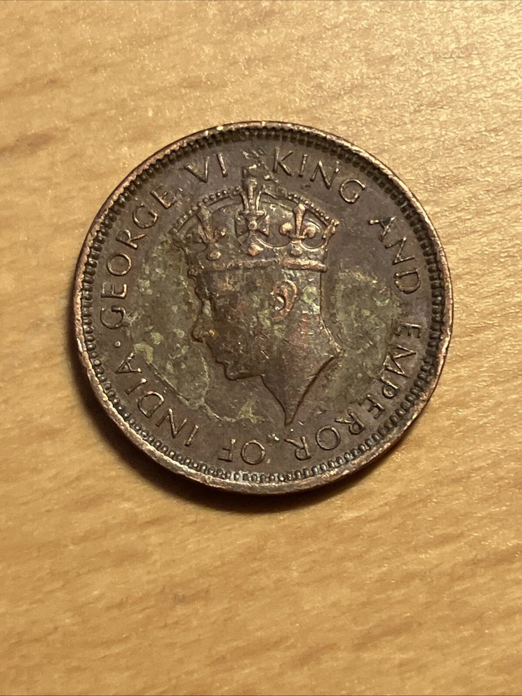 Ceylon Half Cent 1940 as pictured. Free Postage