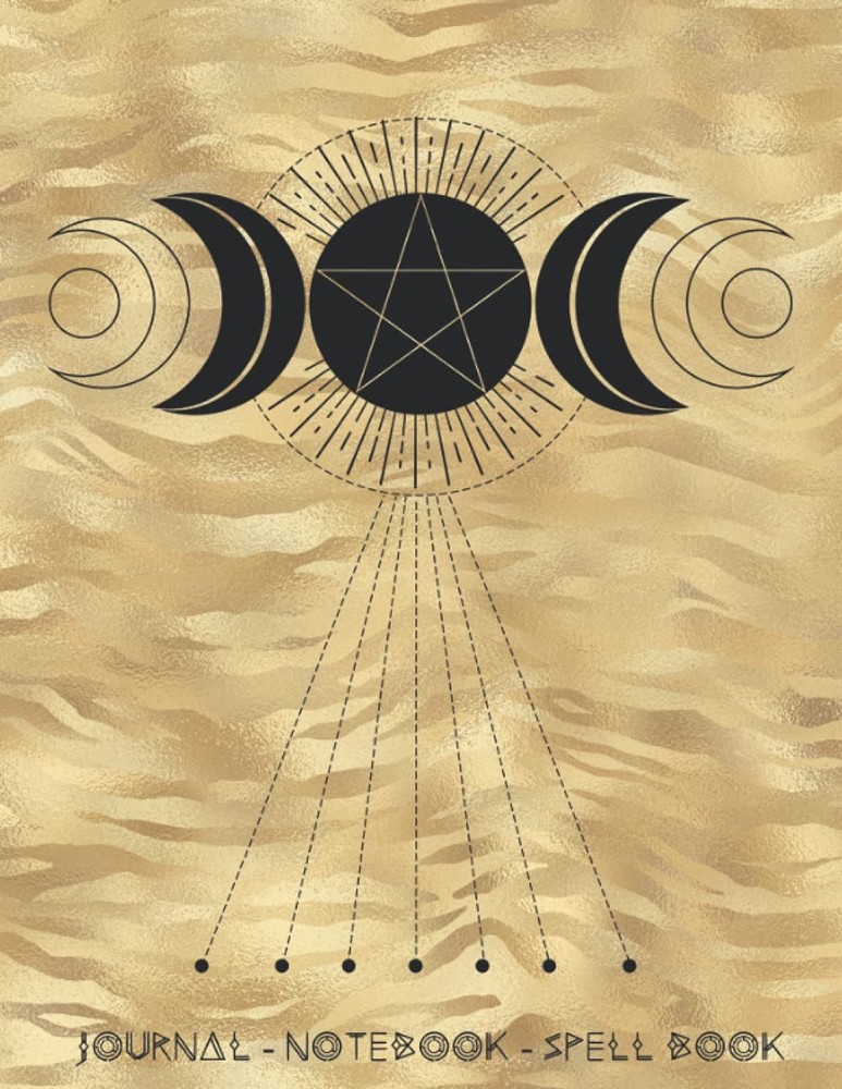 Magic Spell Book Notebook Triple Goddess Journal Wicca Notebook...