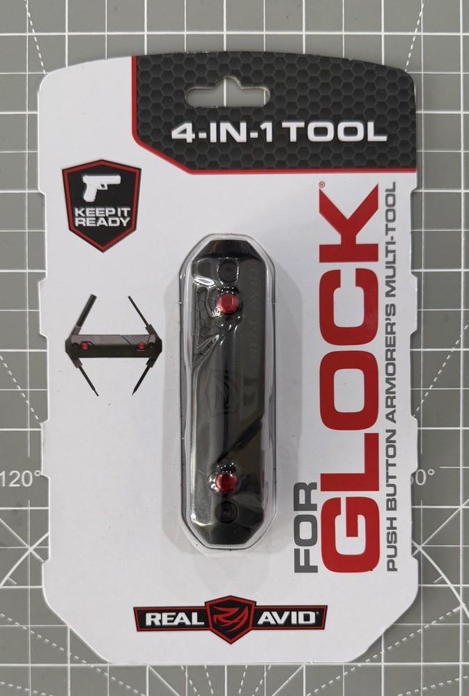 New Original Real Avid 4-In-1 Multi Tool for Glock - Push Button Multitool