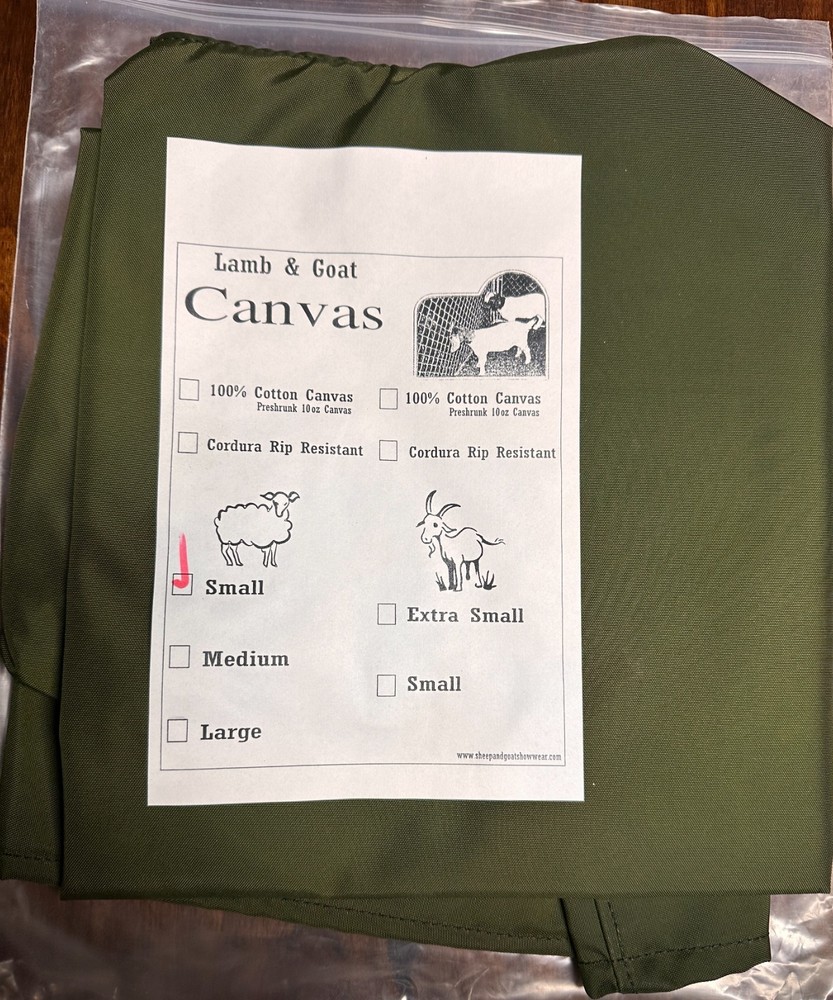 New Small Canvas Sheep Blanket