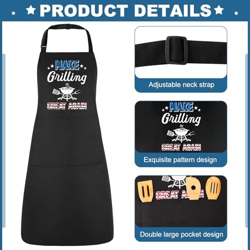 Funny Cooking Aprons for Men, Make Grilling Great Again, Kitchen Grilling