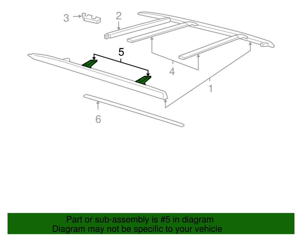 Genuine GM Cross Rail Support 12376765