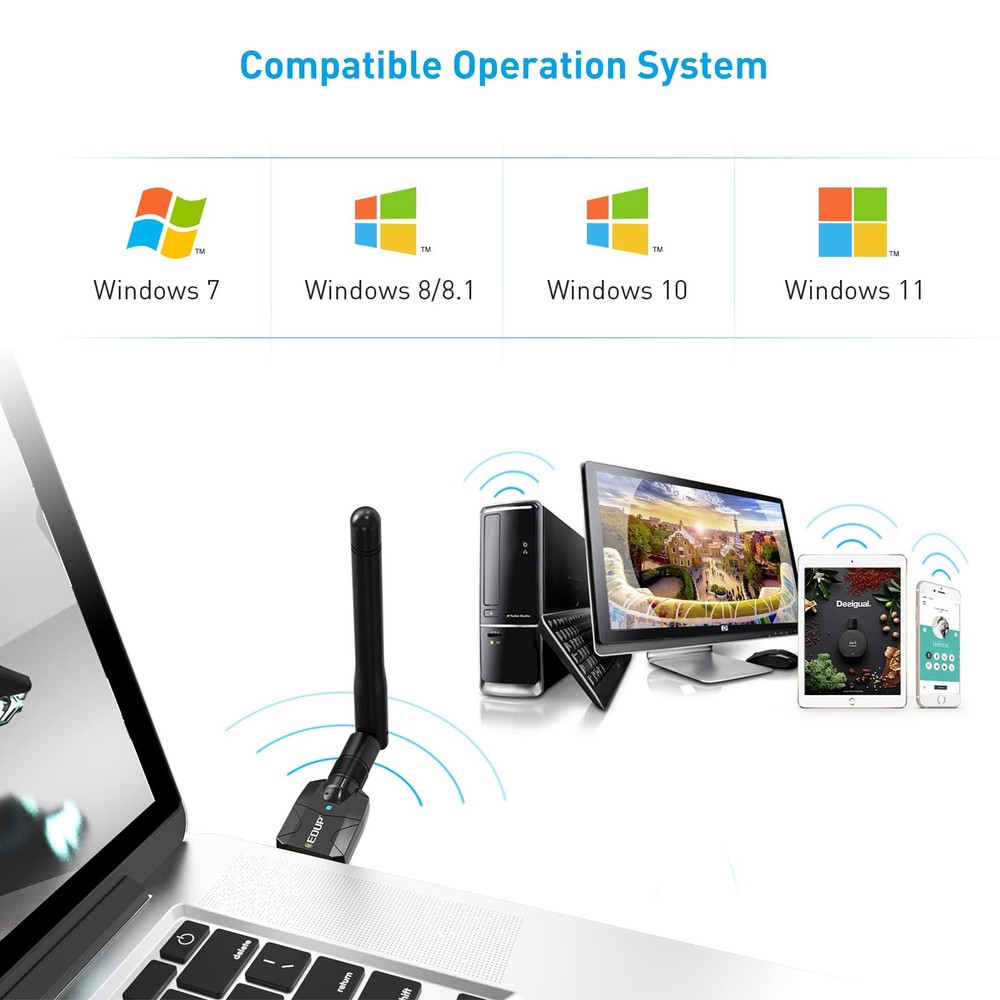 Long Range USB Bluetooth 5.1 Adapter for PC Black