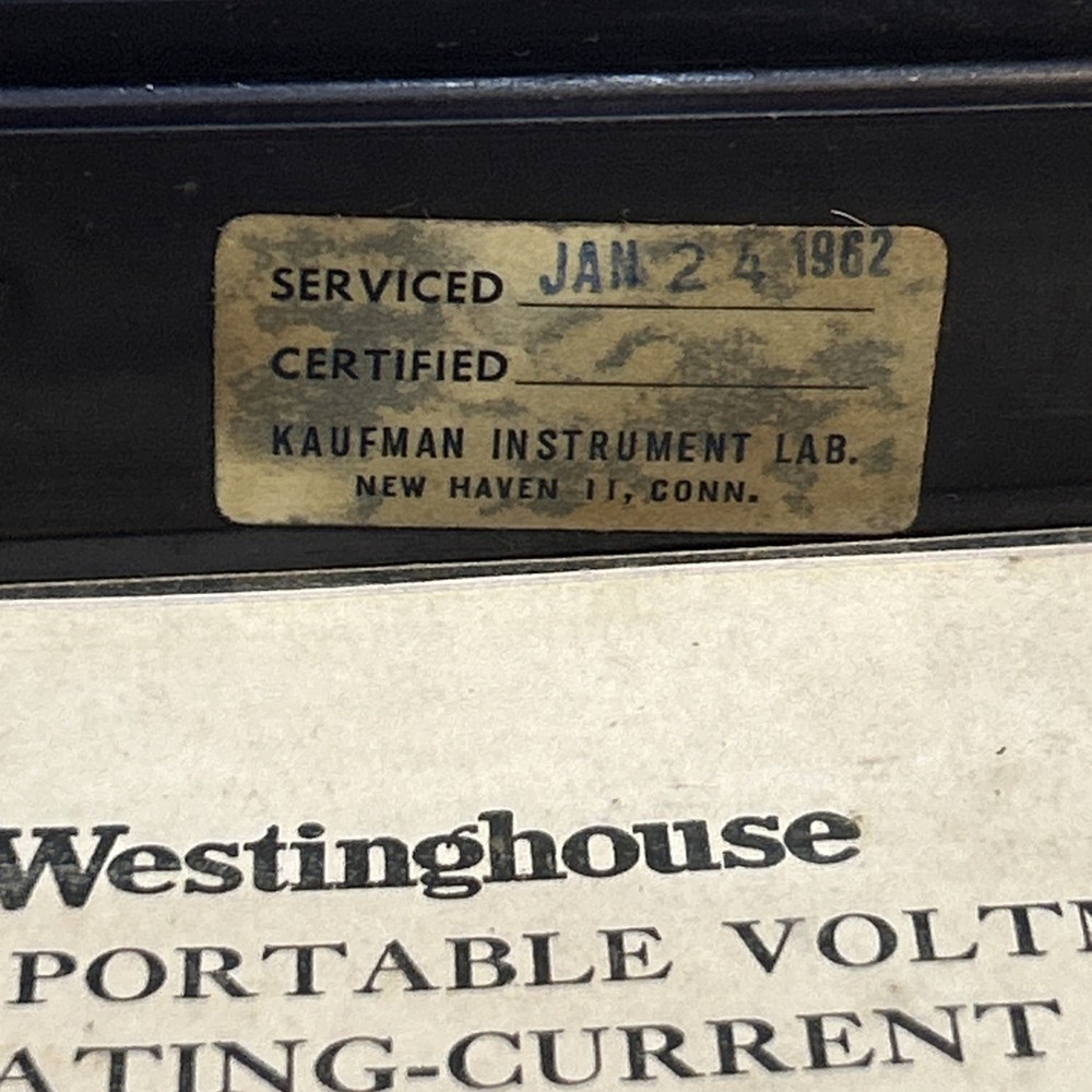 Vintae WESTINGHOUSE Portable Voltmeter Type PY5 Bakelite Case