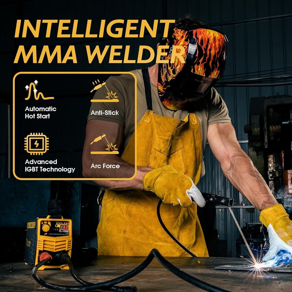 110V Digital Display Stick Welder with Adjustable Strap - Lightweight & Portable