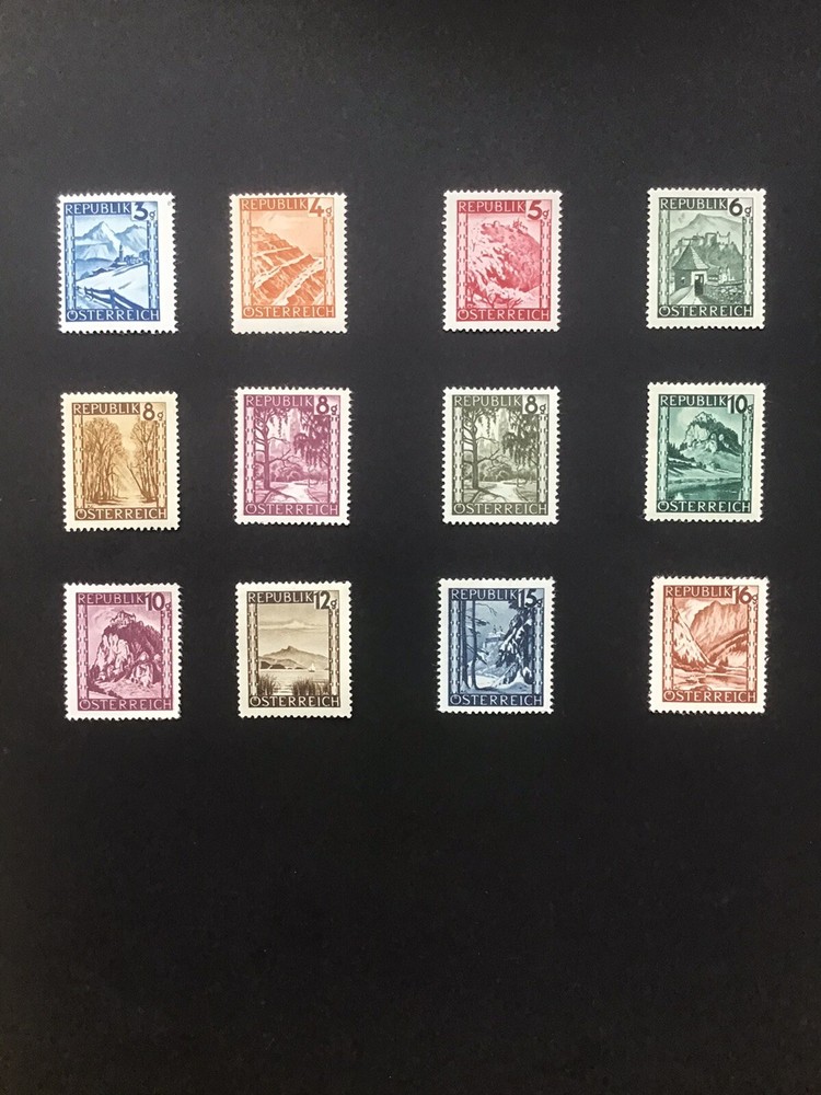Austria 1945 MH New Definitives Views