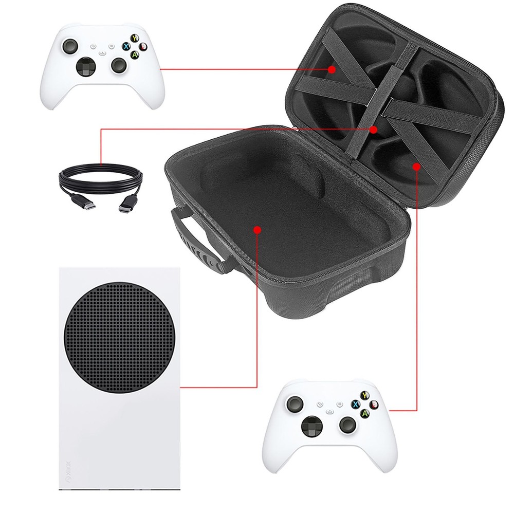 Dustproof Storage Bag Travel Carry Case For Xbox Series S Console&Controller B