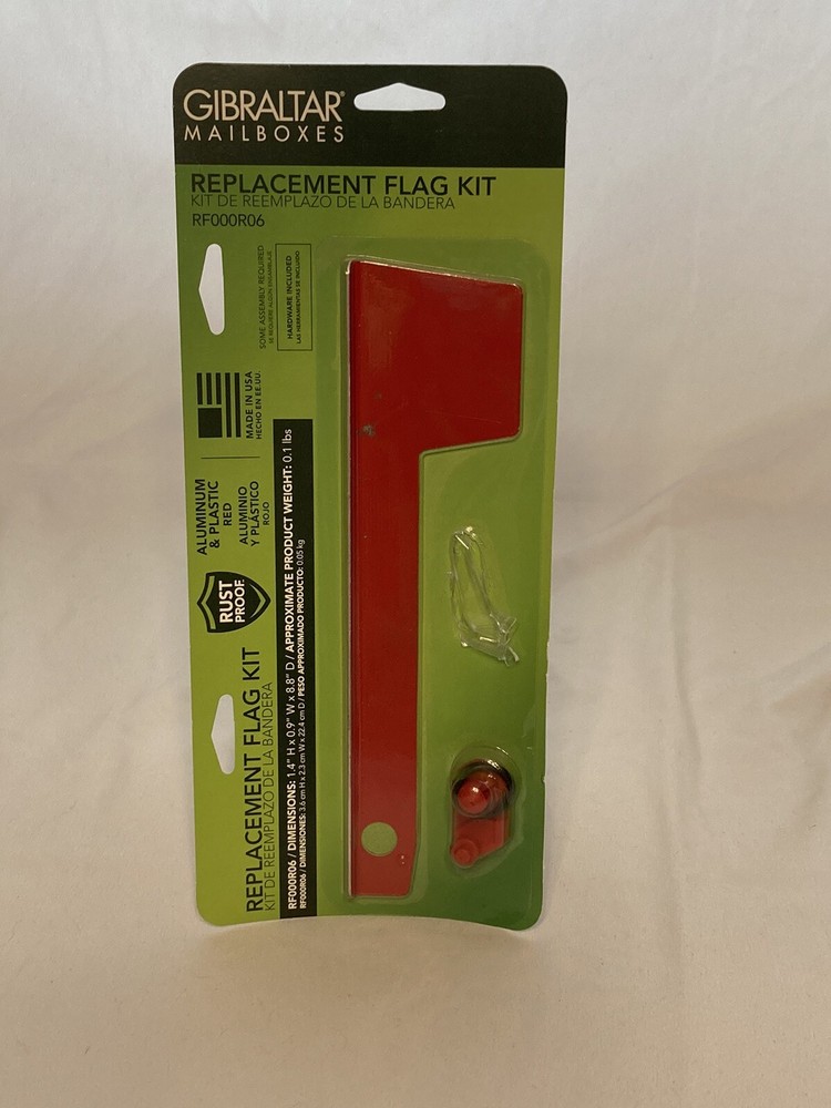 Gibraltar Mailboxes Replacement Mailbox Flag Kit Red #RF000R06   Missing Piece