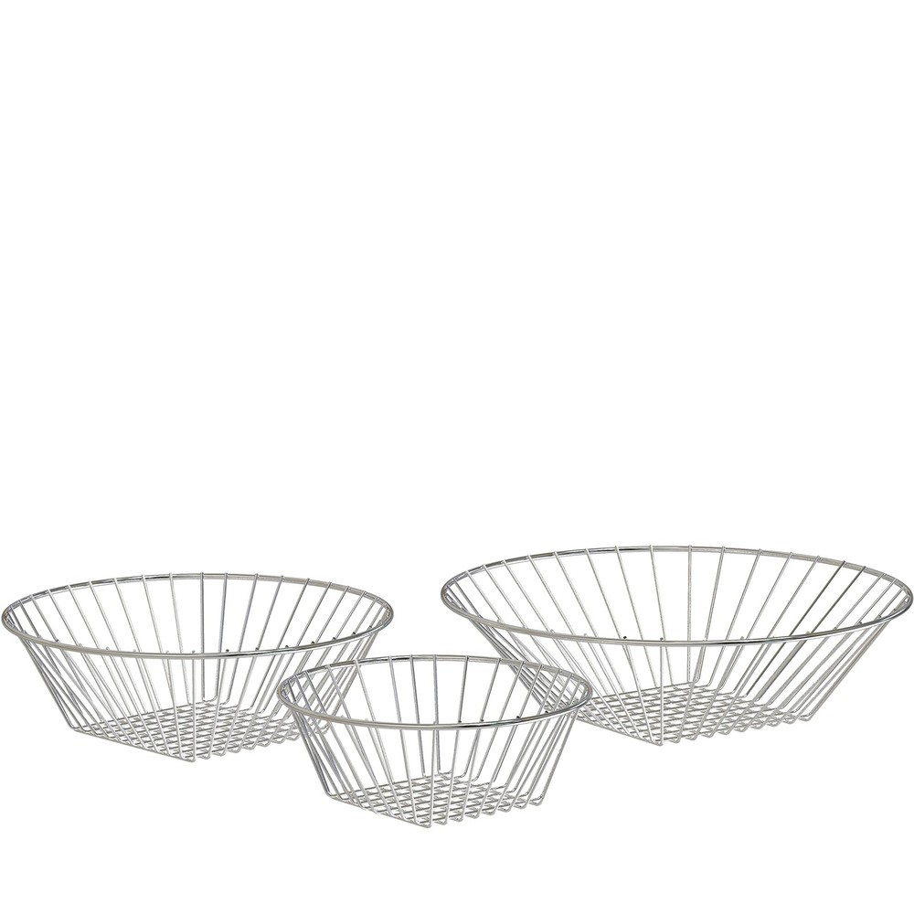 Hanging Fruit Basket, 3-Tier, Chrome