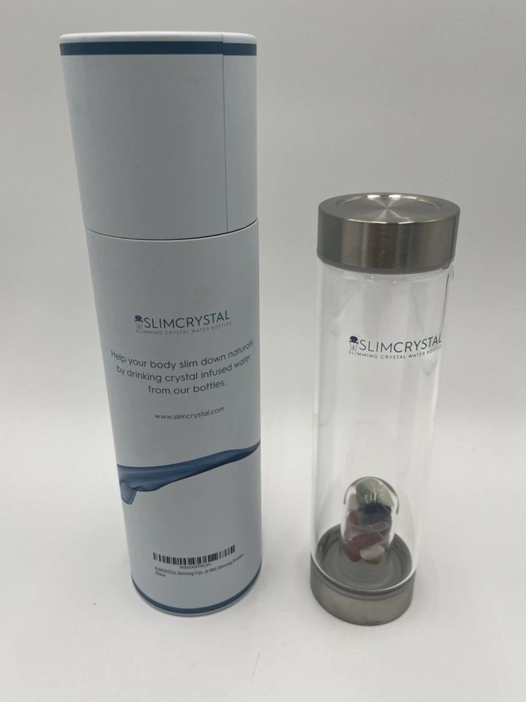 slim crystal water bottle