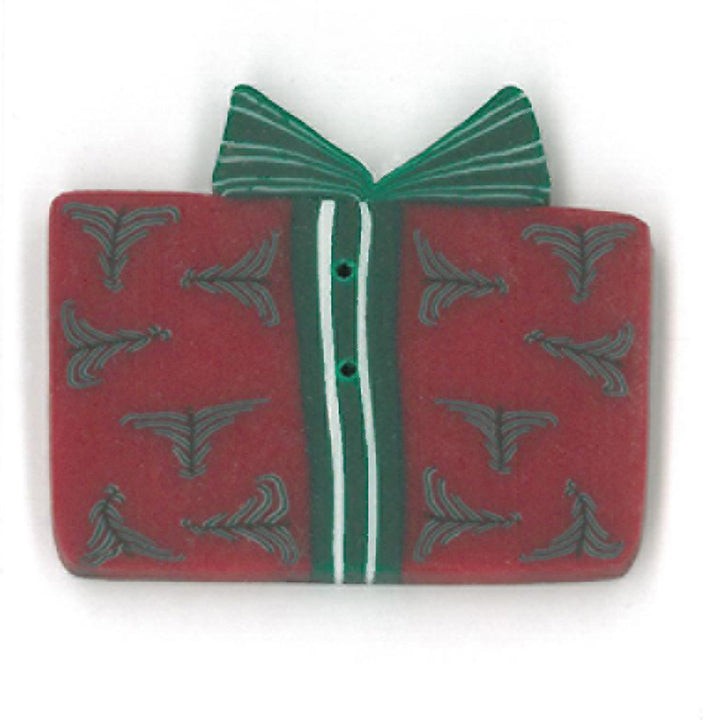 Red Gift 4456 Buttons by Just Another Button Company