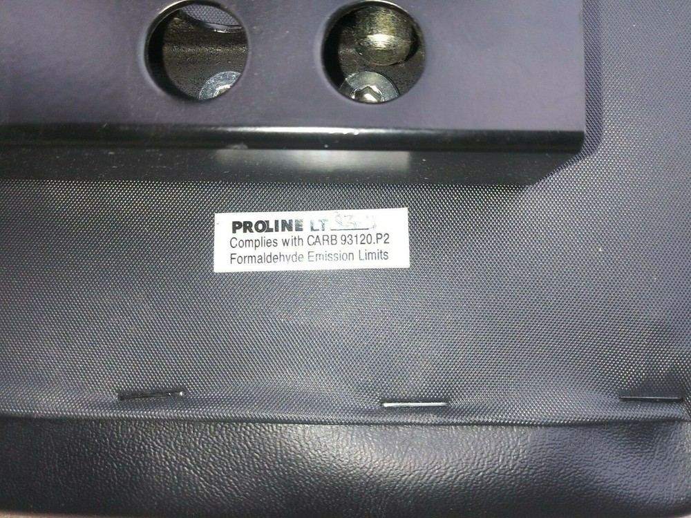 USED BLACK LEATHER FOLDING PROLINE WORKOUT BENCH