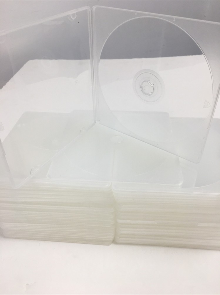 USDISC PP Poly Cases 5mm, Single 1 Disc (Clear) - 44 Pack