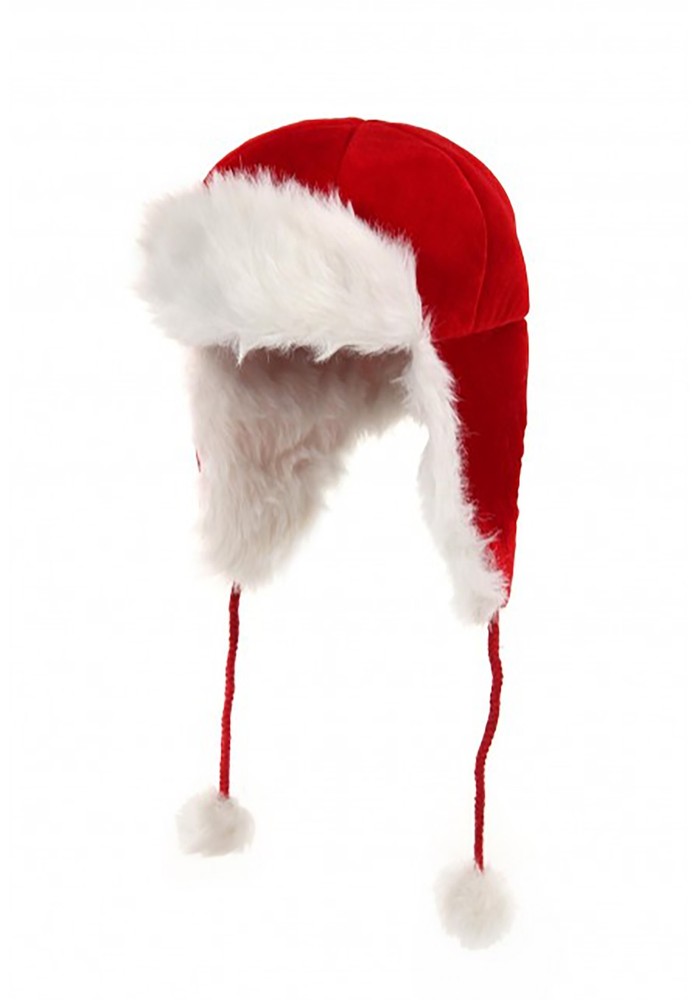 Santa Aviator Plush Christmas Hat