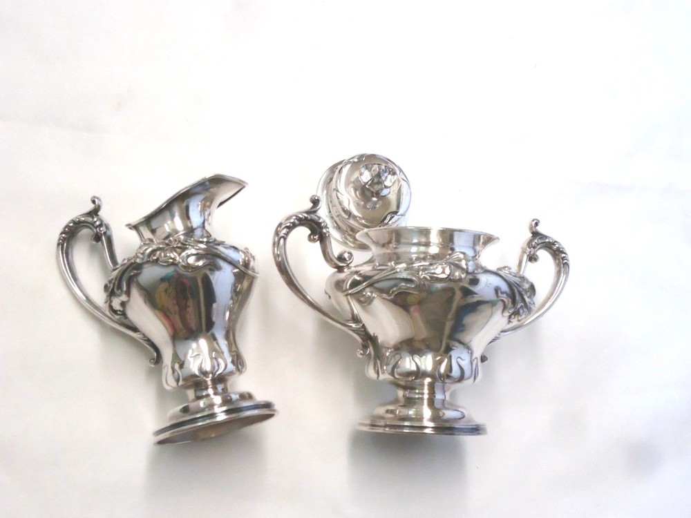 DERBY SILVER CO QUADRUPLE PLATE POT