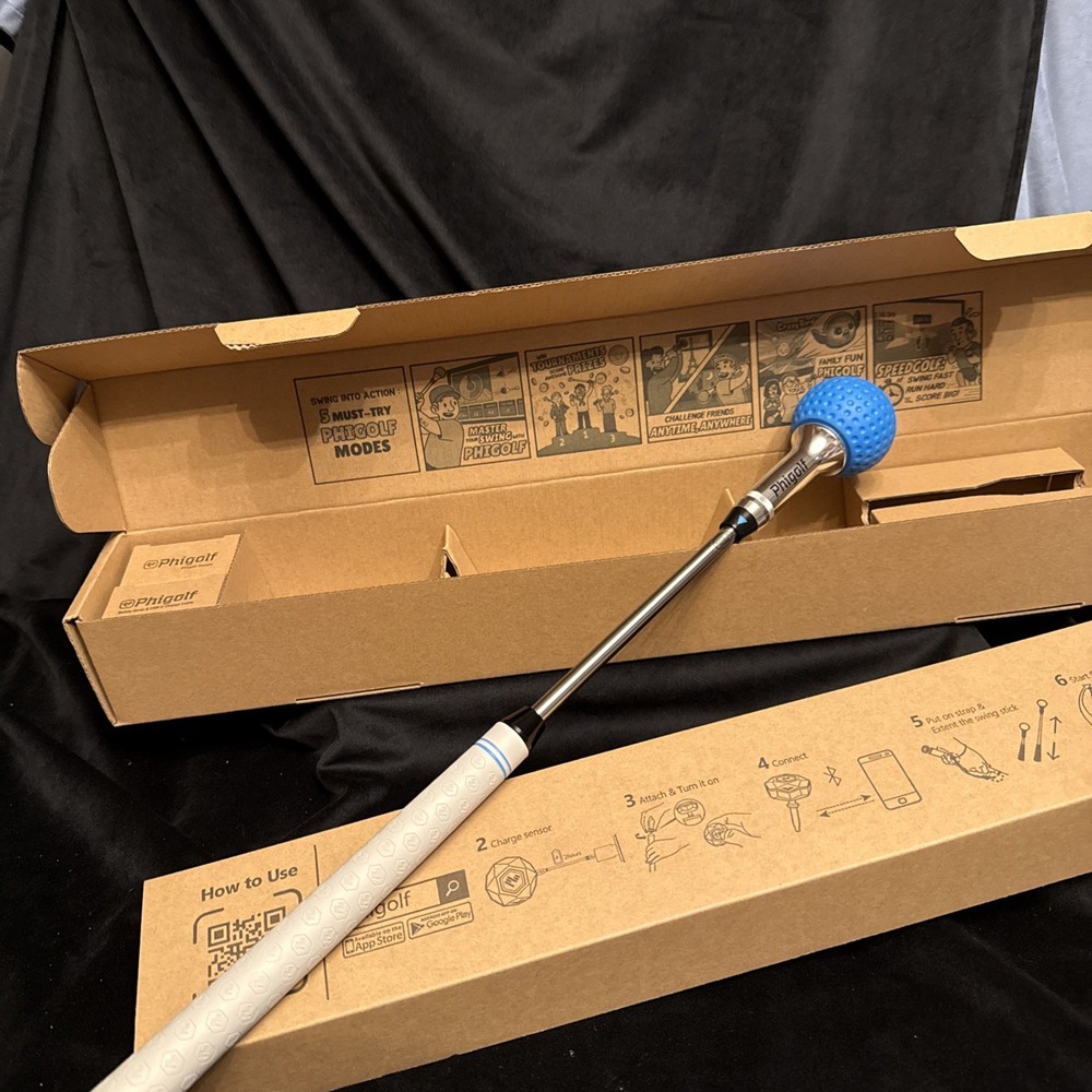 Phigolf 2 Flex Home Golf Simulator E6 Compatible, 38,000+ Courses Worldwide