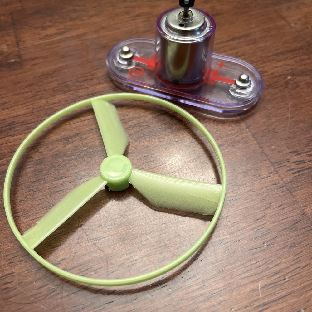 Snap Circuits Replacement Part Fan Motor And Blade Green