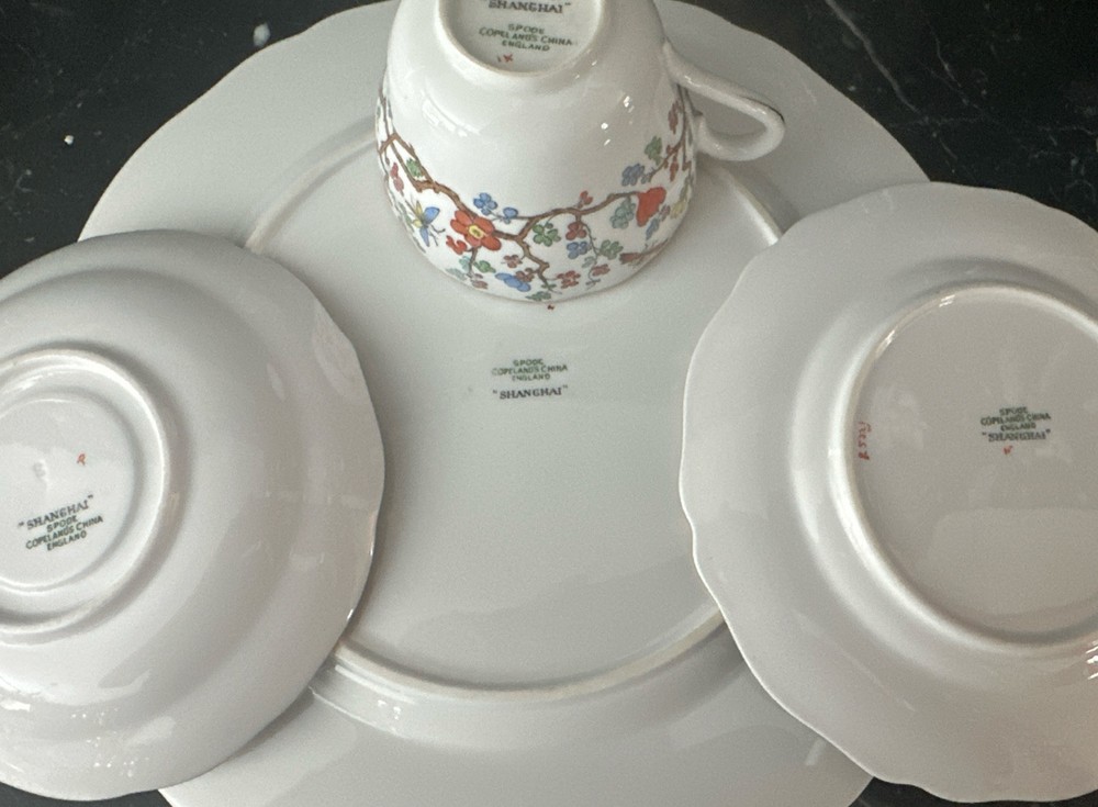 Copeland Spode SHANGHAI 4 Pc Place Setting Mint Unused