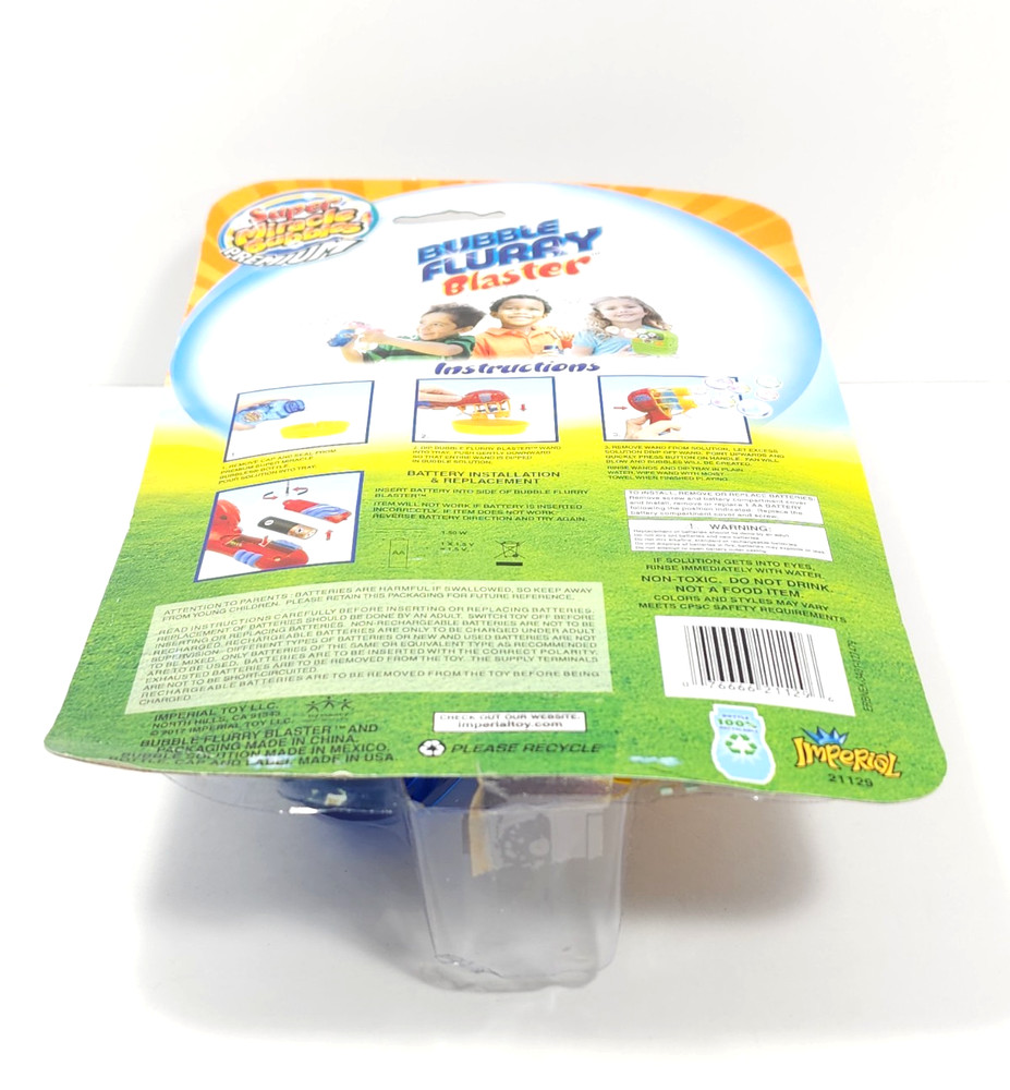Bubble Flurry Blaster Super Miracle Bubbles Premium New