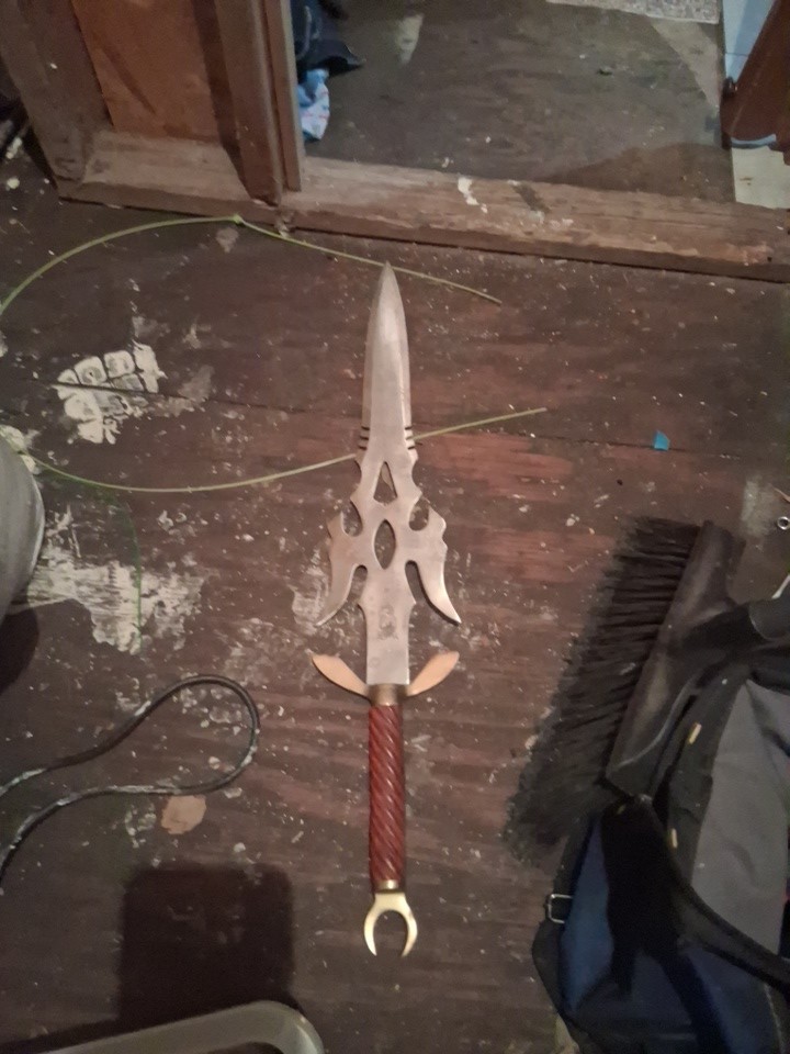 Sword Dagger Red Handle Spain Old