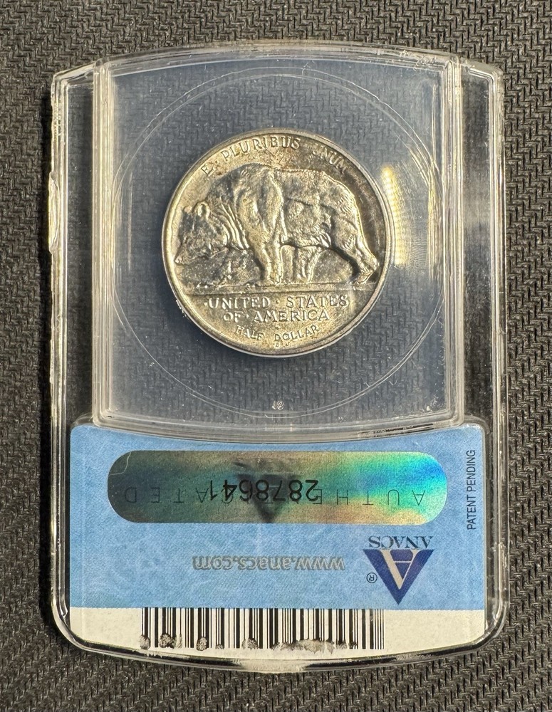 1925-S CA Diamond Jubilee Silver Commemorative Half Dollar, ANACS MS 63